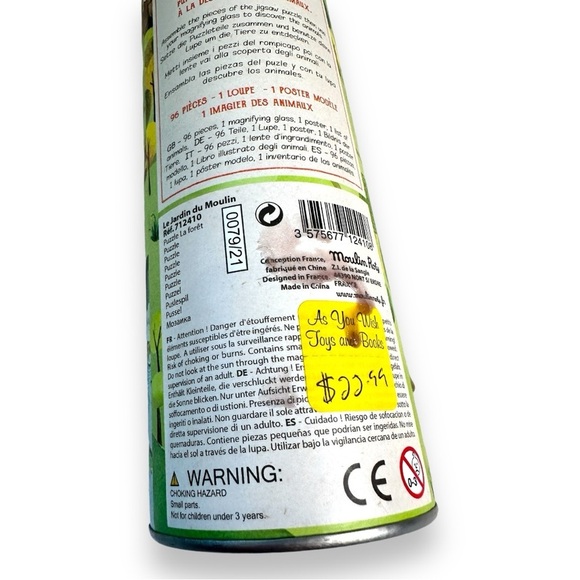 Kids Puzzle - Moulin Roty Forest Exploration 96 Piece Puzzle in a Can - Kids 5+ - Picture 4 of 5